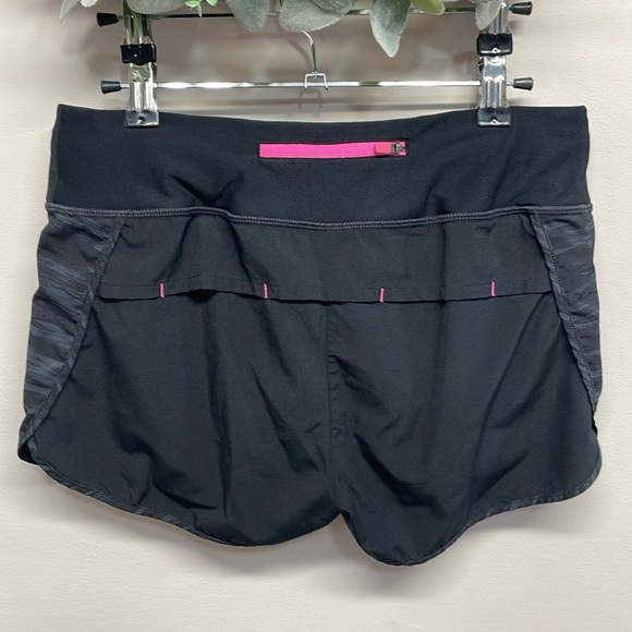 MPG Athletic Running Shorts Lined Black Gray Pink Zipper Pocket S - Picture 4 of 16